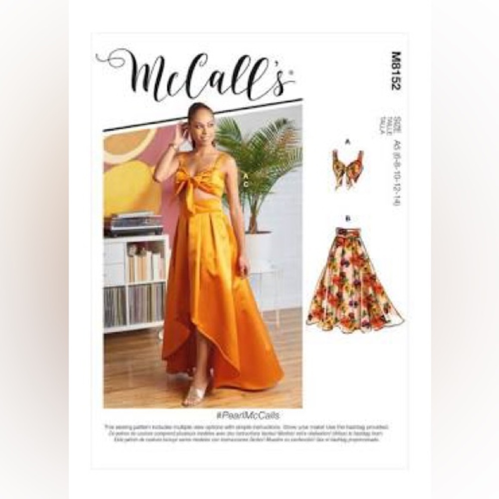 McCall's Sewing Pattern Misses' Top & Skirts